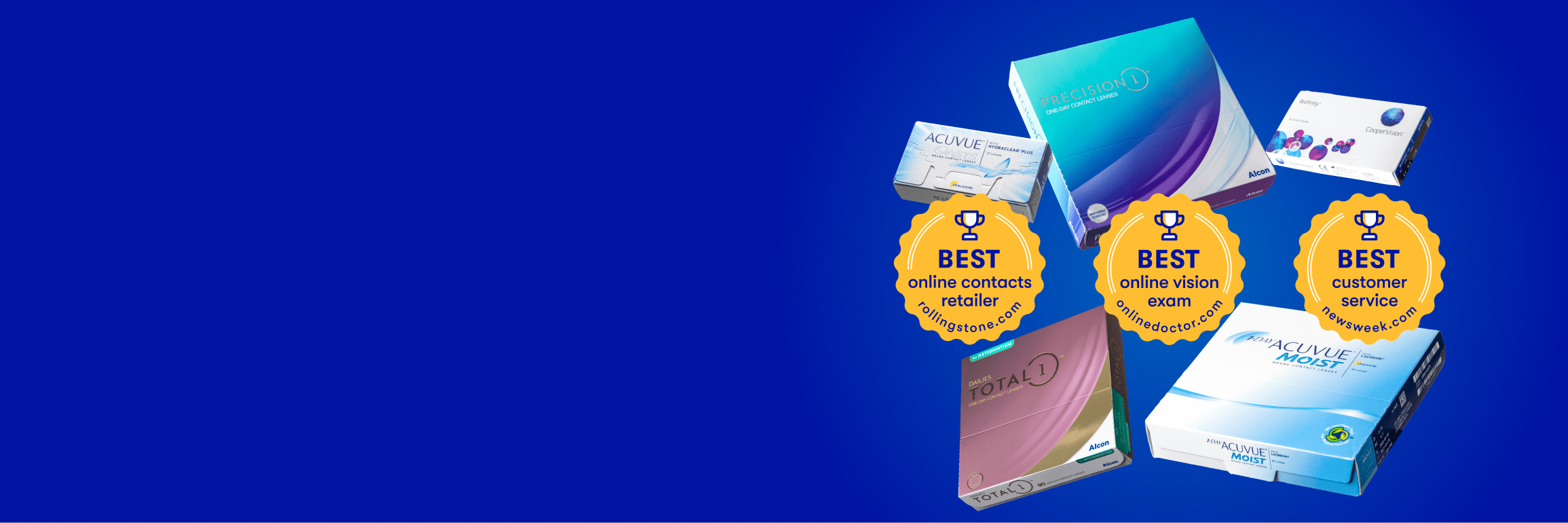 Get 20% off your first order of contacts