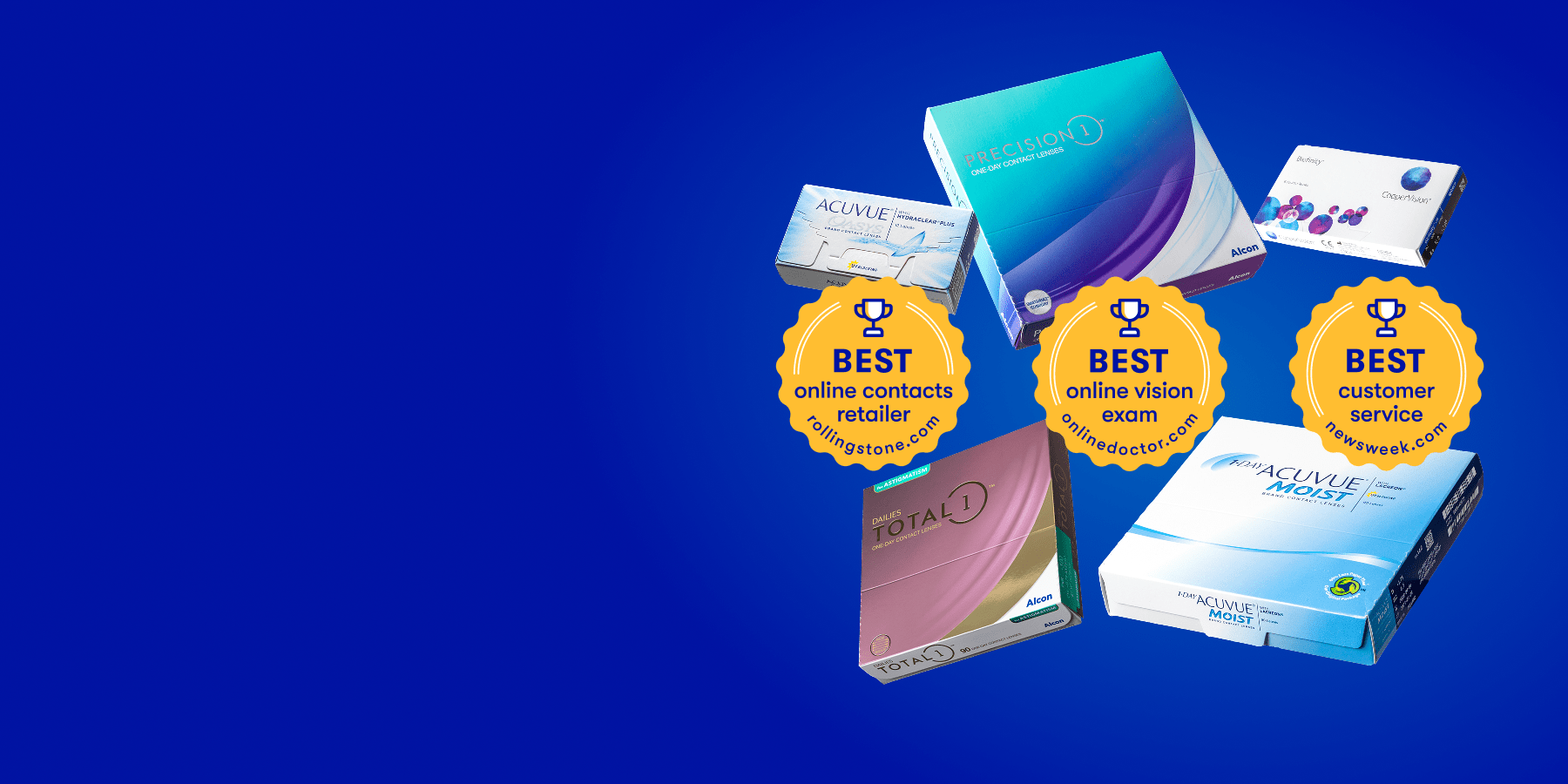 Get 20% off your first order of contacts