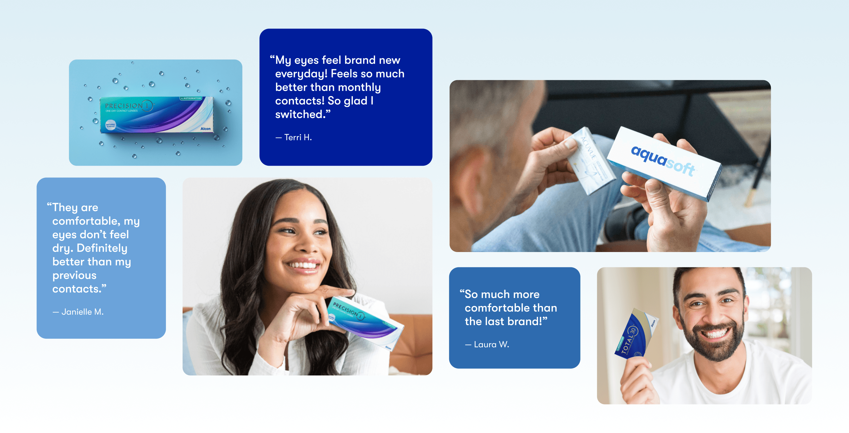 1-800Conacts customer testimonials