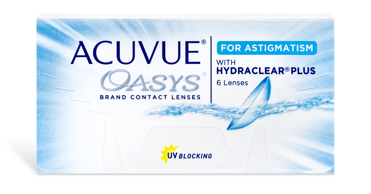 Acuvue Oasys for Astigmatism Contact Lenses 6 pack 1800 Contacts