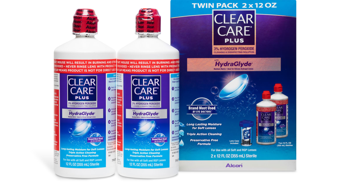 Clear Care Plus 2 Pack Contact Lens Solution 1800 Contacts