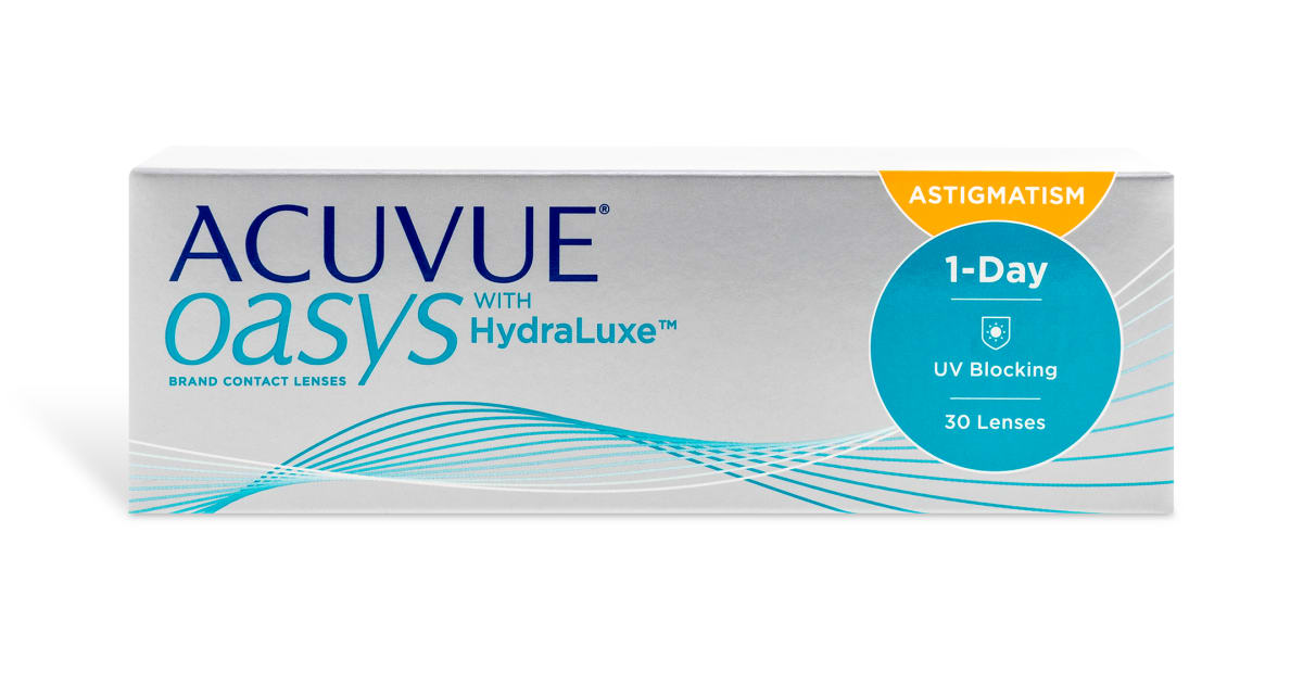 ACUVUE OASYS® 1DAY with HydraLuxe™ for Astigmatism