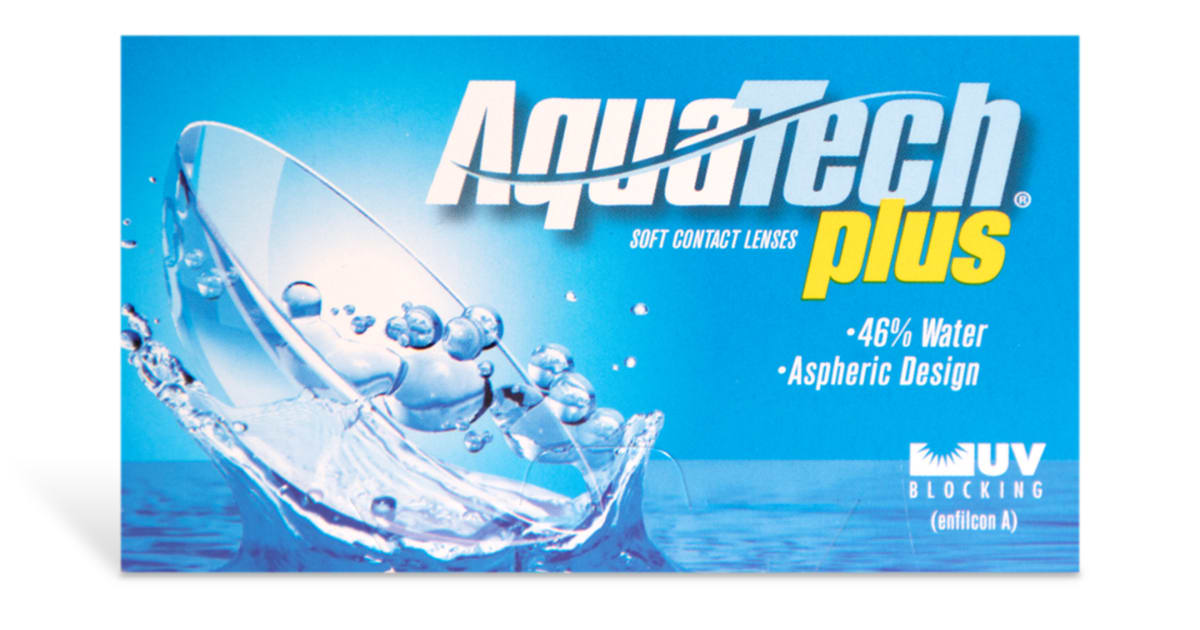 AquaTech Plus 6 Pack Contact Lenses 1800 Contacts
