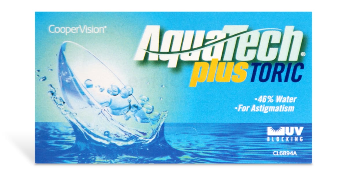 AquaTech Plus Toric 6 Pack Contact Lenses 1800 Contacts