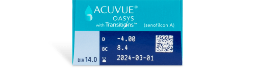 Acuvue Oasys With Transitions Contact Lenses 1 800 Contacts   005118 Rx 