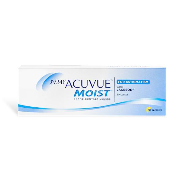 Vistakon 1-Day Acuvue Moist Astigmatism 30 Pack – 20% Off