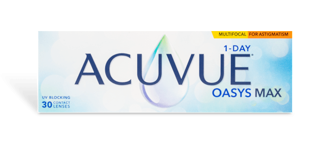 ACUVUE® OASYS Max 1-Day Multifocal for Astigmatism