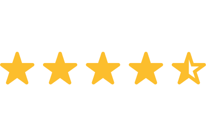Average 4.7 out of 5 stars