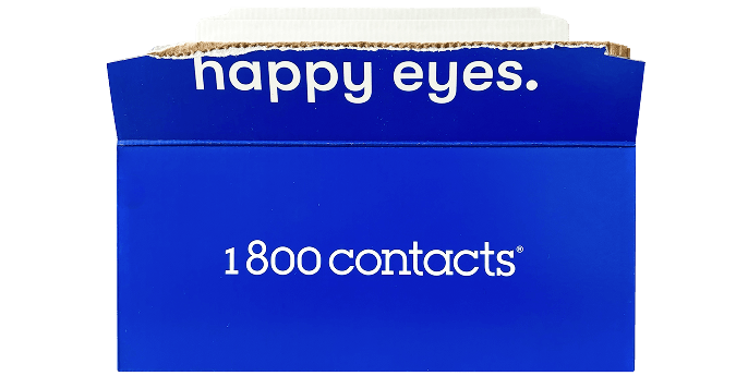 1-800 Contacts shipping box