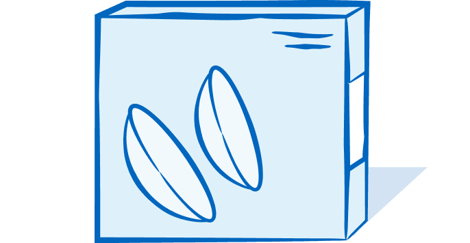 Box of contact lenses