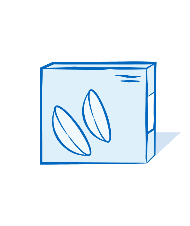 Box of contact lenses