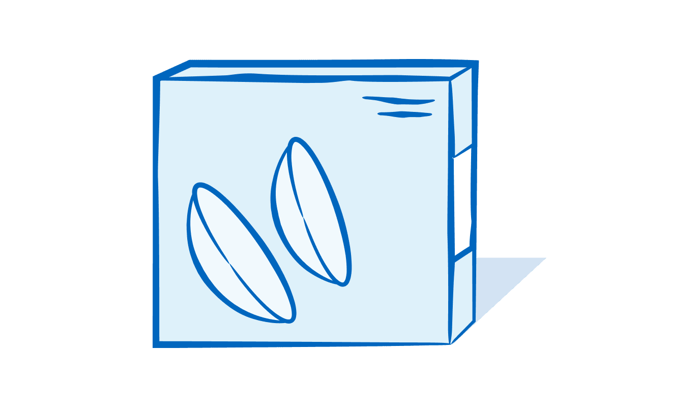 Box of contact lenses