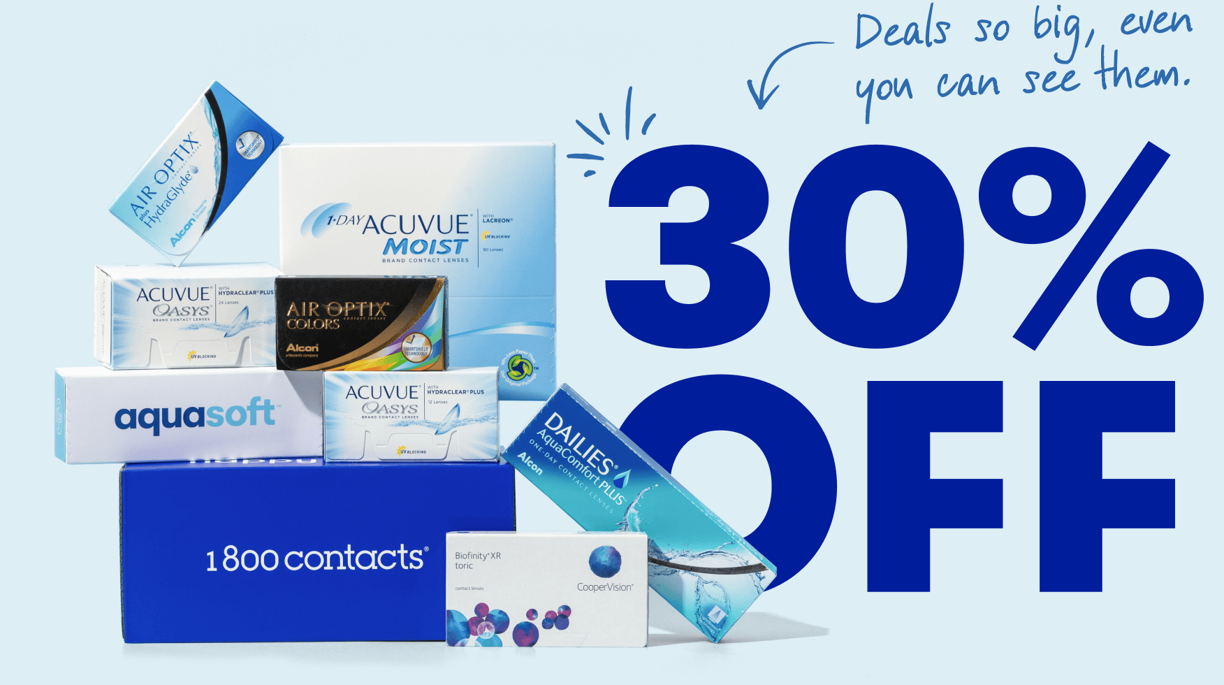 Save 30% on contacts